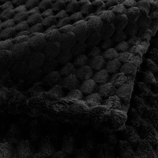 Κουβέρτα Καναπέ Fleece (125x150) L-C Mini Frosty Noir 1612810