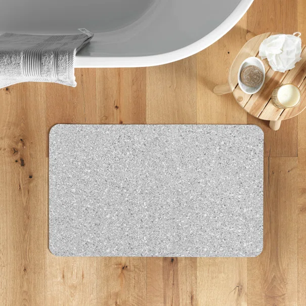 Υπεραπορροφητικό Πατάκι Μπάνιου (50x80) L-C Granite Gris 1802312