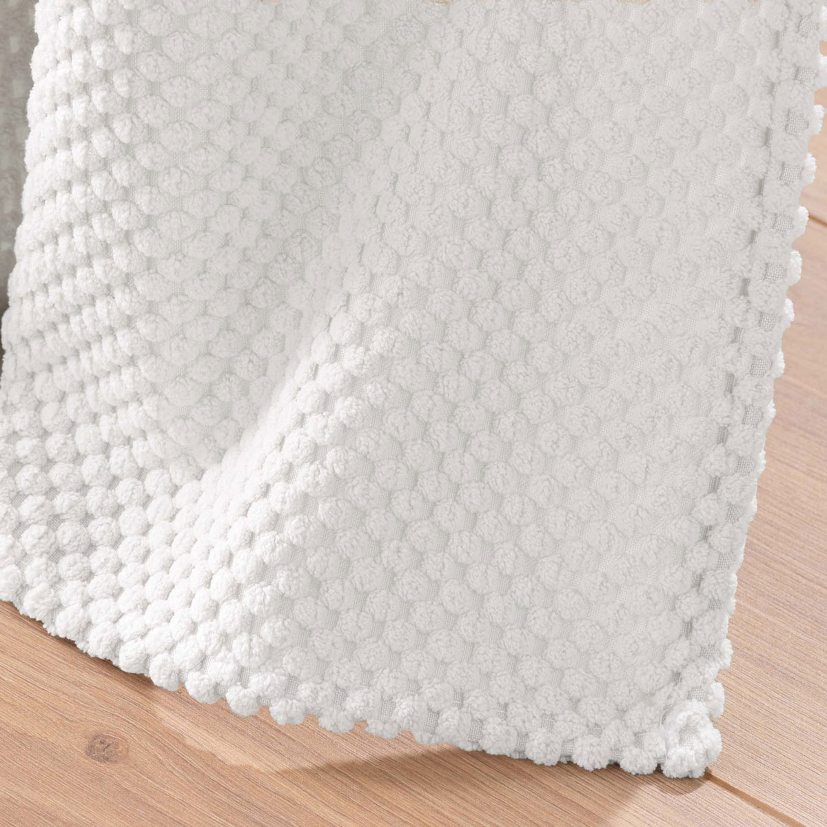Κουρτίνα Βελουτέ (140X260) με Τρουκς L-C Java Blanc 1612774 Άμεσα Διαθέσιμα Διαθέσιμες Κουρτίνες Spitishop