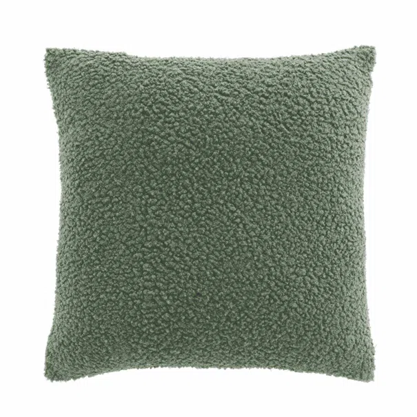 Διακοσμητική Μαξιλαροθήκη Μπουκλέ (40x40) L-C Woolen Sauge 1612919