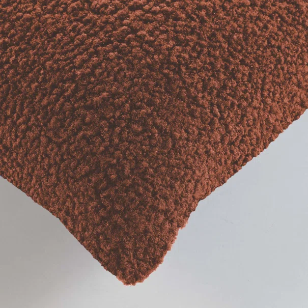 Διακοσμητική Μαξιλαροθήκη Μπουκλέ (40x40) L-C Woolen Terracotta 1612920