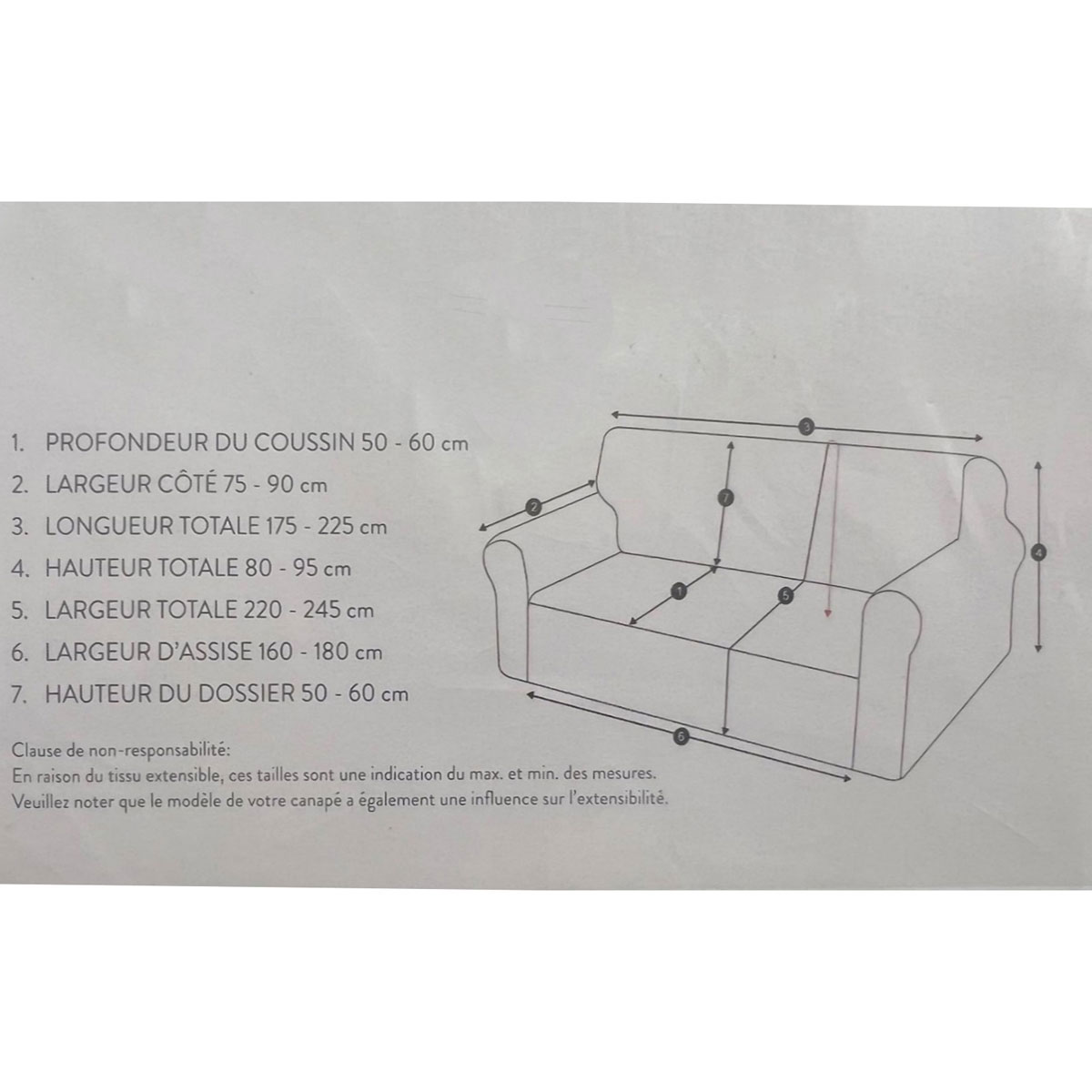 Ελαστικό Κάλυμμα Καναπέ (225-245X86-105) L-C Sacha Anthracite 1612930 Λευκά Είδη Σαλονιού Ριχτάρια Χειμερινά Spitishop
