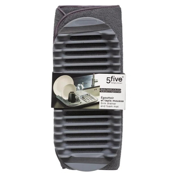 Στραγγιστήρι Πιάτων (43.5x42x4.5) F-V Foam Mat Grey 167781