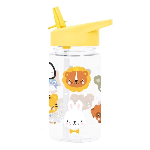 Παγούρι 450ml Με Καλαμάκι Α Little Lovely Company Animal Friends DBAFYE90