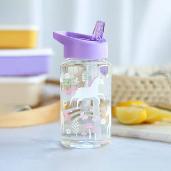 Παγούρι 450ml Με Καλαμάκι Α Little Lovely Company Unicorn Dreams DBUDPU86
