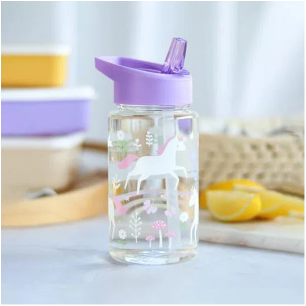 Παγούρι 450ml Με Καλαμάκι Α Little Lovely Company Unicorn Dreams DBUDPU86