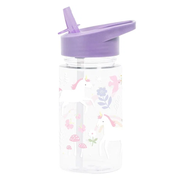 Παγούρι 450ml Με Καλαμάκι Α Little Lovely Company Unicorn Dreams DBUDPU86