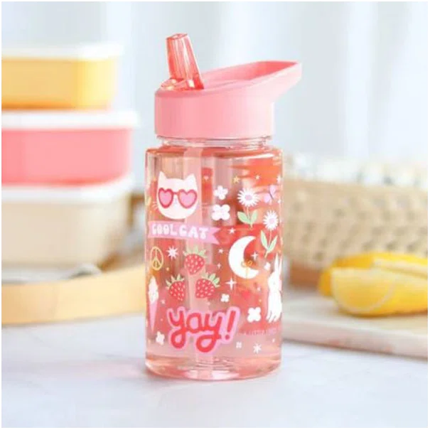Παγούρι 450ml Με Καλαμάκι Α Little Lovely Company Fun DBFUCO88