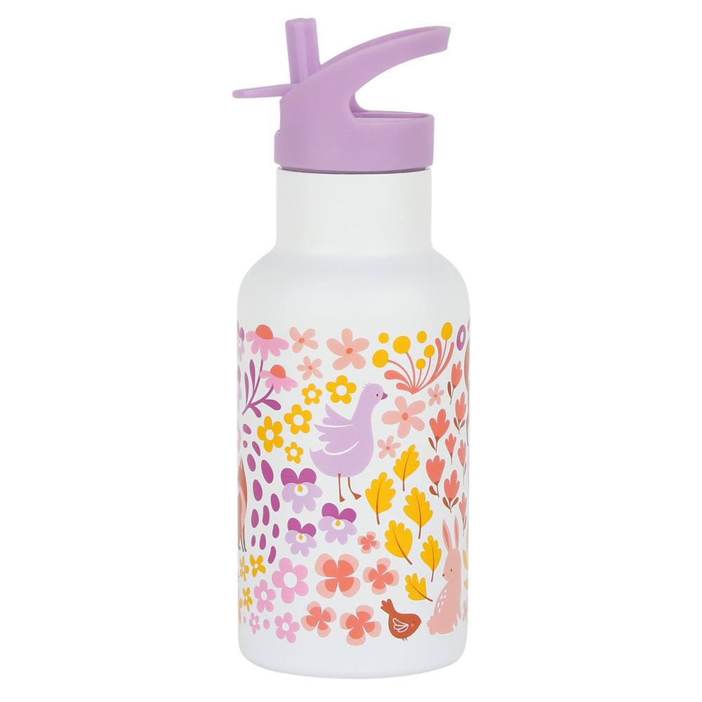 Παγούρι - Θερμός 350ml Με Καλαμάκι Α Little Lovely Company Fower Garden DBSSFG89