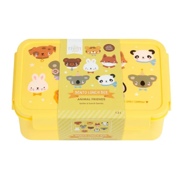 Φαγητοδοχείο Με Χωρίσματα 1.2lt (22x14.5x7) Α Little Lovely Company Animal Friends BBAFYE77
