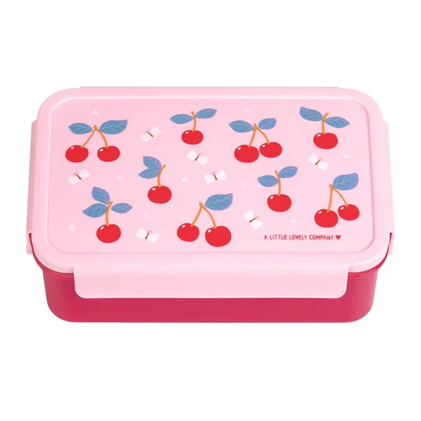 Φαγητοδοχείο Με Χωρίσματα 1.2lt (22x14.5x7) Α Little Lovely Company Cherries BBCHPI78