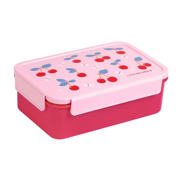 Φαγητοδοχείο Με Χωρίσματα 1.2lt (22x14.5x7) Α Little Lovely Company Cherries BBCHPI78