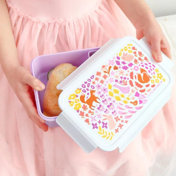 Φαγητοδοχείο Με Χωρίσματα 1.2lt (22x14.5x7) Α Little Lovely Company Flower Garden BBFGMU79