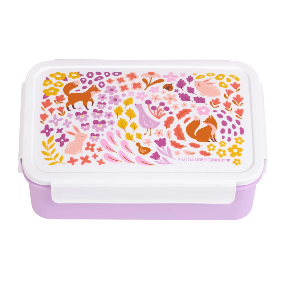 Φαγητοδοχείο Με Χωρίσματα 1.2lt (22x14.5x7) Α Little Lovely Company Flower Garden BBFGMU79