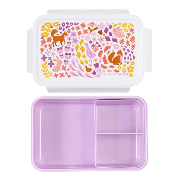 Φαγητοδοχείο Με Χωρίσματα 1.2lt (22x14.5x7) Α Little Lovely Company Flower Garden BBFGMU79