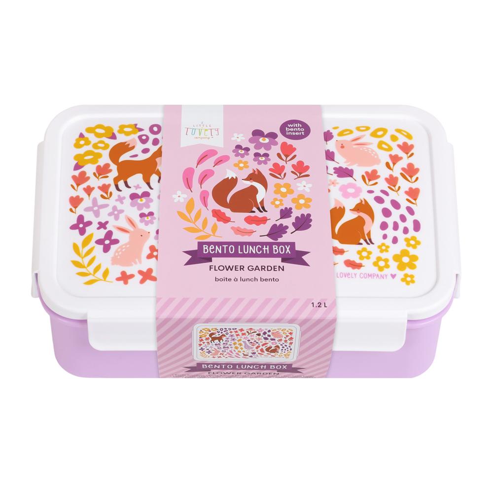 Φαγητοδοχείο με Χωρίσματα 1 2Lt (22X14 5X7) Α Little Lovely Company Flower Garden Bbfgmu79 Παιδικά Είδη Φαγητού & Αξεσουάρ Σερβιρίσματος Φαγητοδοχεία 