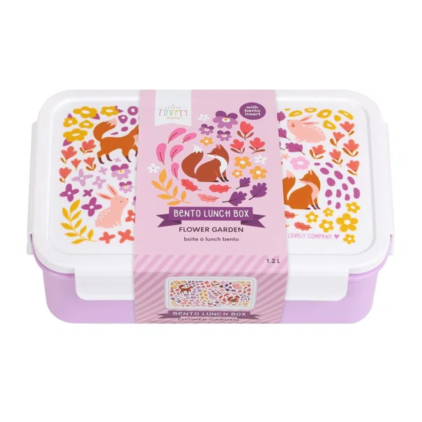 Φαγητοδοχείο Με Χωρίσματα 1.2lt (22x14.5x7) Α Little Lovely Company Flower Garden BBFGMU79