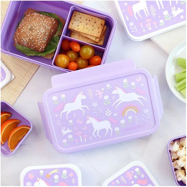 Φαγητοδοχείο Με Χωρίσματα 1.2lt (22x14.5x7) Α Little Lovely Company Unicorn Dreams BBUDPU70