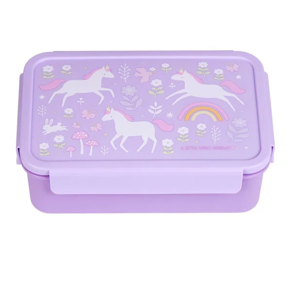 Φαγητοδοχείο Με Χωρίσματα 1.2lt (22x14.5x7) Α Little Lovely Company Unicorn Dreams BBUDPU70