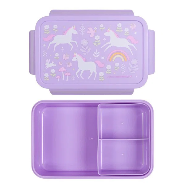 Φαγητοδοχείο Με Χωρίσματα 1.2lt (22x14.5x7) Α Little Lovely Company Unicorn Dreams BBUDPU70