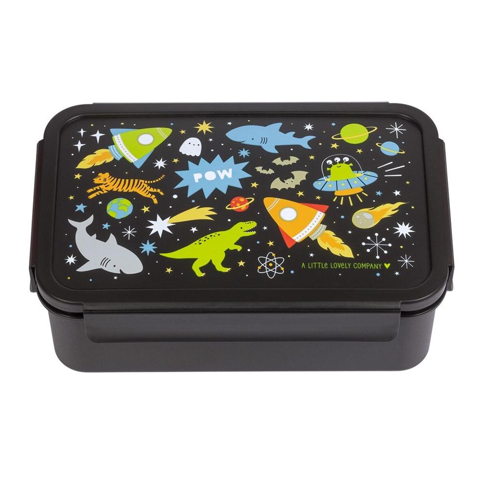 Φαγητοδοχείο Με Χωρίσματα 1.2lt (22x14.5x7) Α Little Lovely Company Galaxy BBGABL71