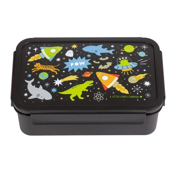 Φαγητοδοχείο Με Χωρίσματα 1.2lt (22x14.5x7) Α Little Lovely Company Galaxy BBGABL71