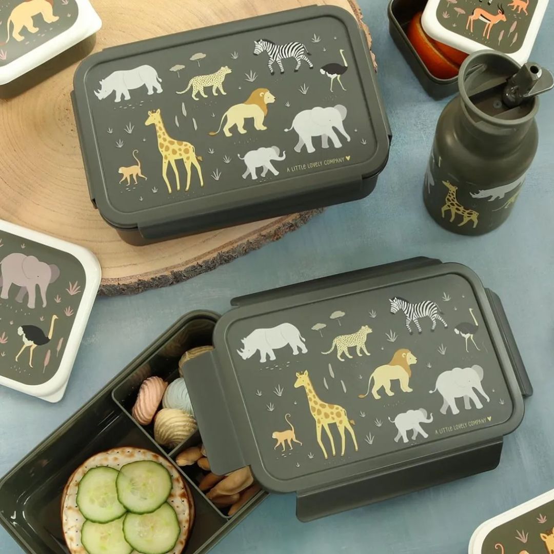 Φαγητοδοχείο με Χωρίσματα 1 2Lt (22X14 5X7) Α Little Lovely Company Savanna Bbsagr65 Παιδικά Είδη Φαγητού & Αξεσουάρ Σερβιρίσματος Φαγητοδοχεία Bento 