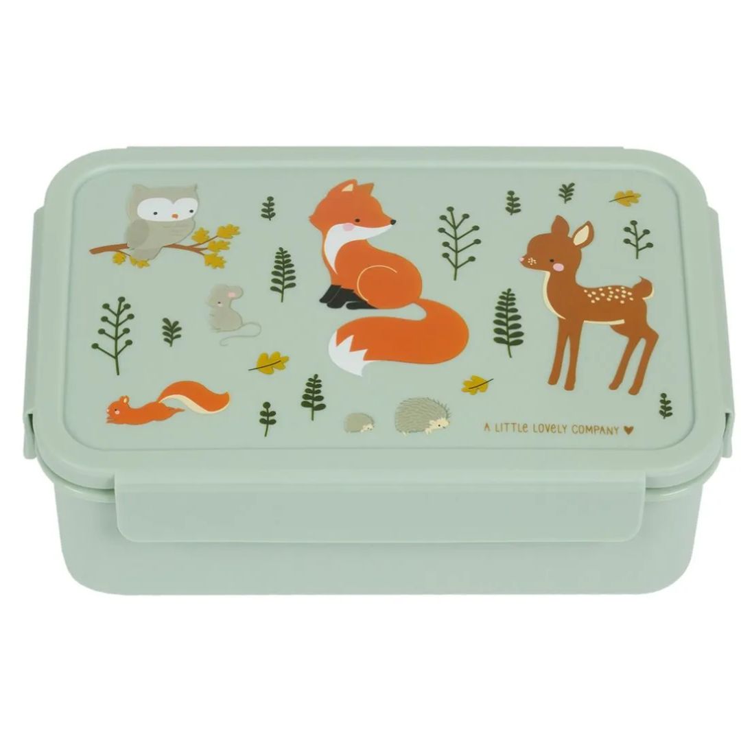 Φαγητοδοχείο Με Χωρίσματα 1.2lt (22x14.5x7) Α Little Lovely Company Forest Friends BBFFMI66
