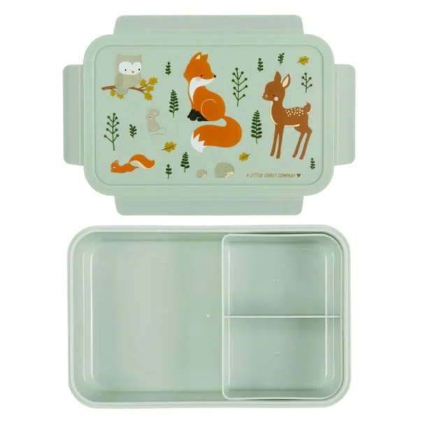Φαγητοδοχείο Με Χωρίσματα 1.2lt (22x14.5x7) Α Little Lovely Company Forest Friends BBFFMI66
