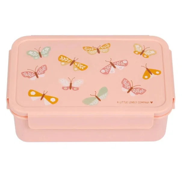 Φαγητοδοχείο Με Χωρίσματα 1.2lt (22x14.5x7) Α Little Lovely Company Butterflies BBBUPI67