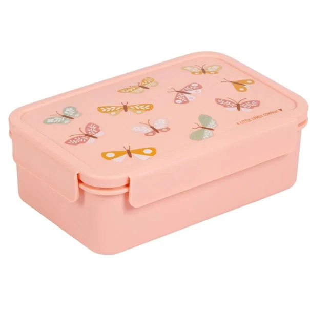 Φαγητοδοχείο Με Χωρίσματα 1.2lt (22x14.5x7) Α Little Lovely Company Butterflies BBBUPI67