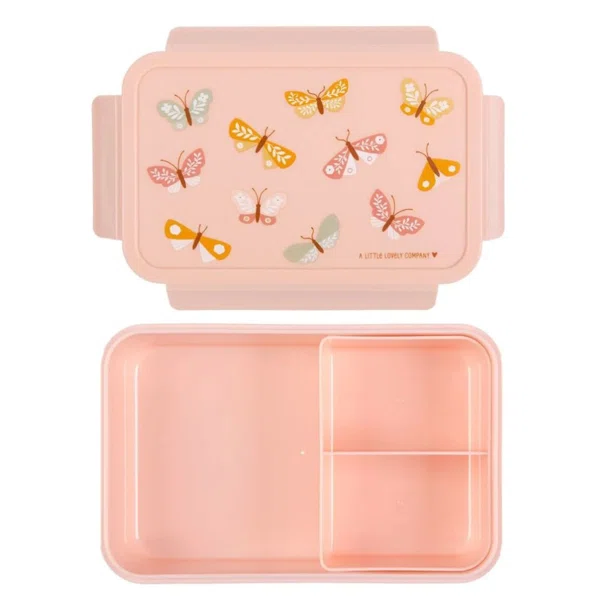 Φαγητοδοχείο Με Χωρίσματα 1.2lt (22x14.5x7) Α Little Lovely Company Butterflies BBBUPI67