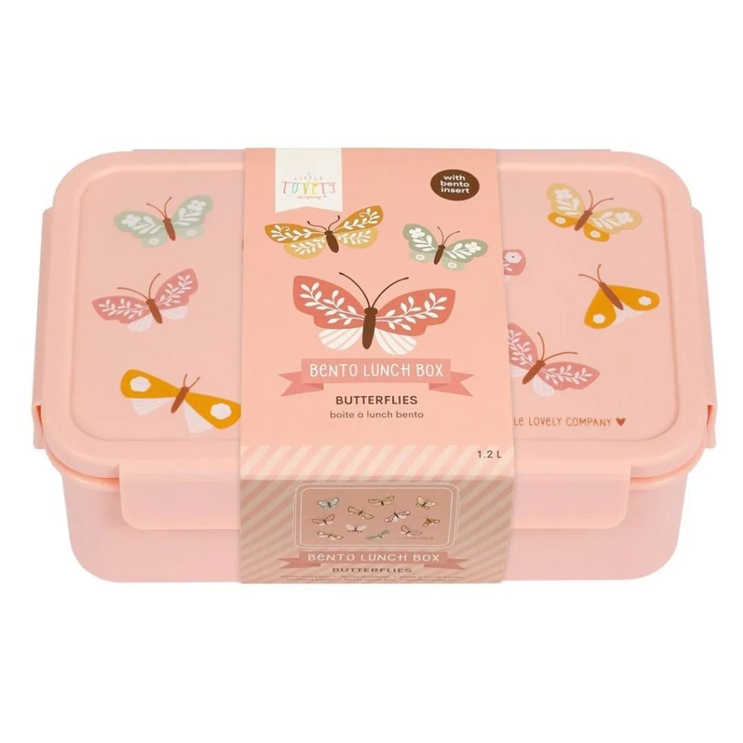 Φαγητοδοχείο με Χωρίσματα 1 2Lt (22X14 5X7) Α Little Lovely Company Butterflies Bbbupi67 Παιδικά Είδη Φαγητού & Αξεσουάρ Σερβιρίσματος Φαγητοδοχεία 