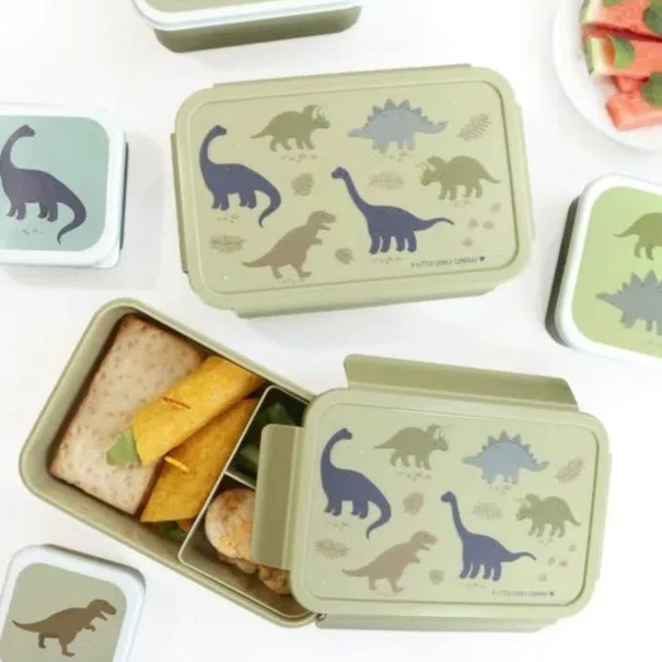 Φαγητοδοχείο Με Χωρίσματα 1.2lt (22x14.5x7) Α Little Lovely Company Dinosaurs SBDIGR58