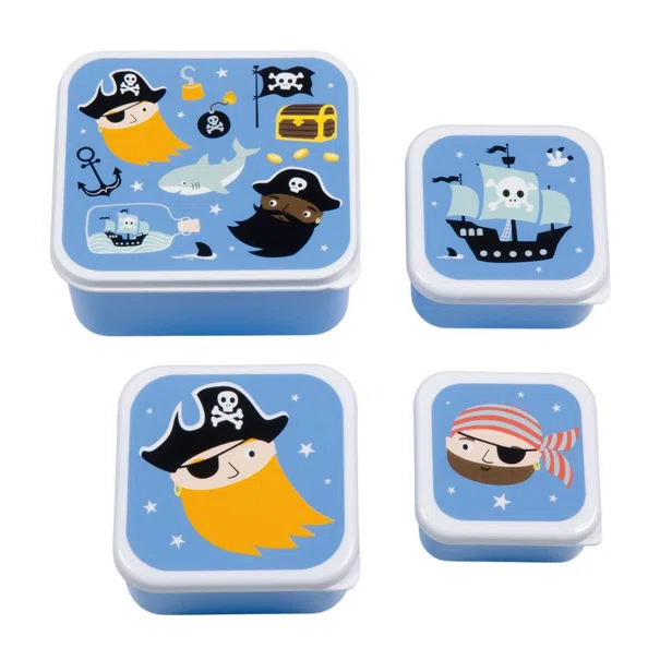 Φαγητοδοχεία (Σετ 4τμχ) Α Little Lovely Company Pirates SBSEPI80