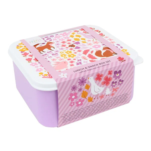 Φαγητοδοχεία (Σετ 4τμχ) Α Little Lovely Company Flower Garden SBSEFG83