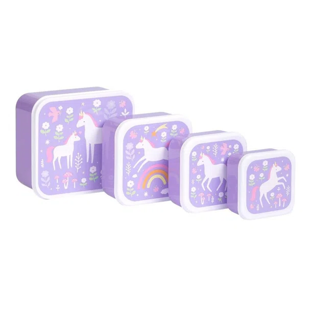 Φαγητοδοχεία (Σετ 4τμχ) Α Little Lovely Company Unicorn Dreams SBSEUD73