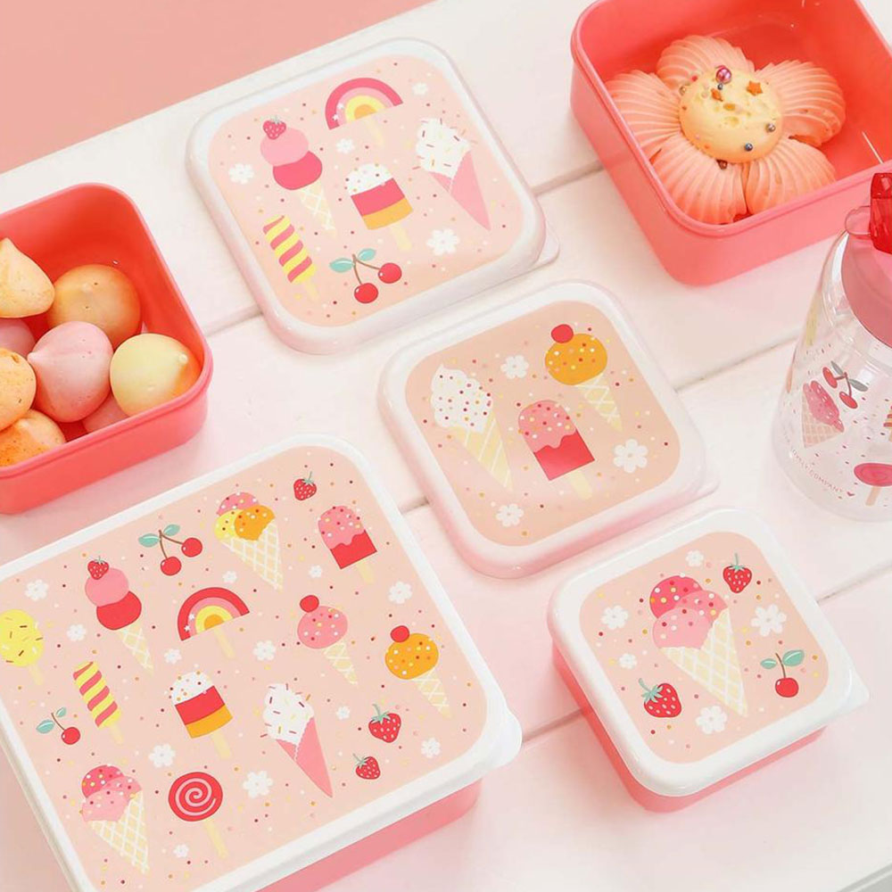 Φαγητοδοχεία (Σετ 4Τμχ) Α Little Lovely Company Ice-Cream Sbseic61 Παιδικά Είδη Φαγητού & Αξεσουάρ Σερβιρίσματος Spitishop
