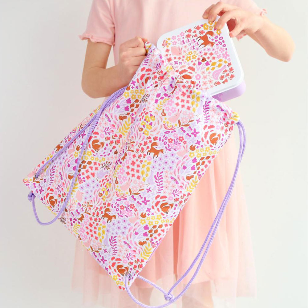 Παιδική Τσάντα Πουγκί (32X42) Α Little Lovely Company Flower Garden Drfgmu04 Παιδικά Σχολείο Σχολικές Τσάντες Κορίτσι Spitishop