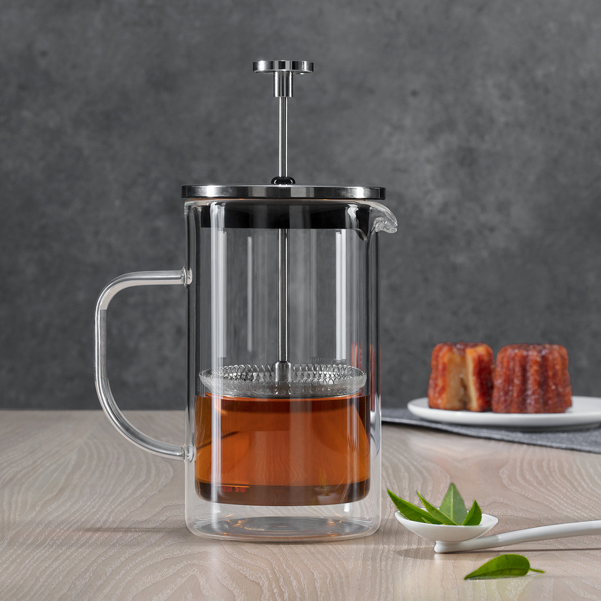 Καφετιέρα Γαλλικού Χειρός Με Έμβολο 600ml S-D Clea 176998
