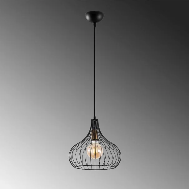 Φωτιστικό Οροφής Μονόφωτο A-G Teldamla 942FLG1601 Black Antique