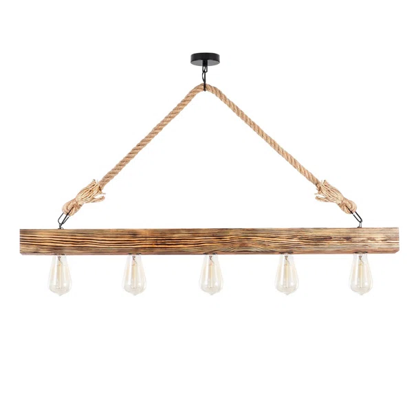 Φωτιστικό Οροφής Πολύφωτο A-G Erebos 521SHN3117 Wooden