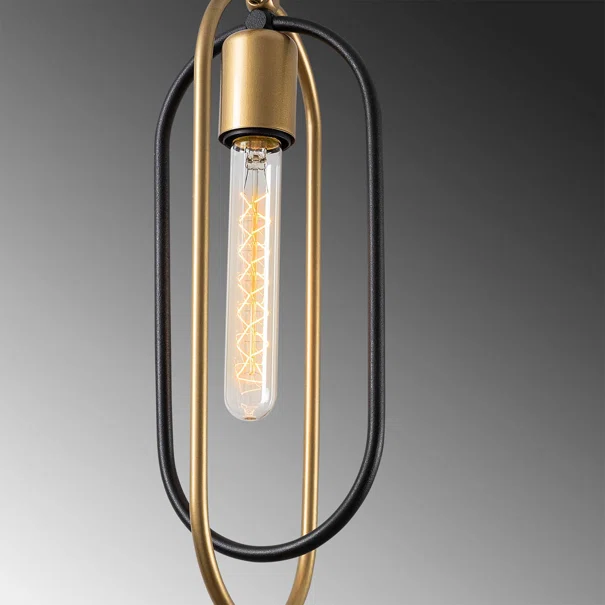 Φωτιστικό Οροφής Μονόφωτο A-G Cerco 584TTM1192 Black/Gold