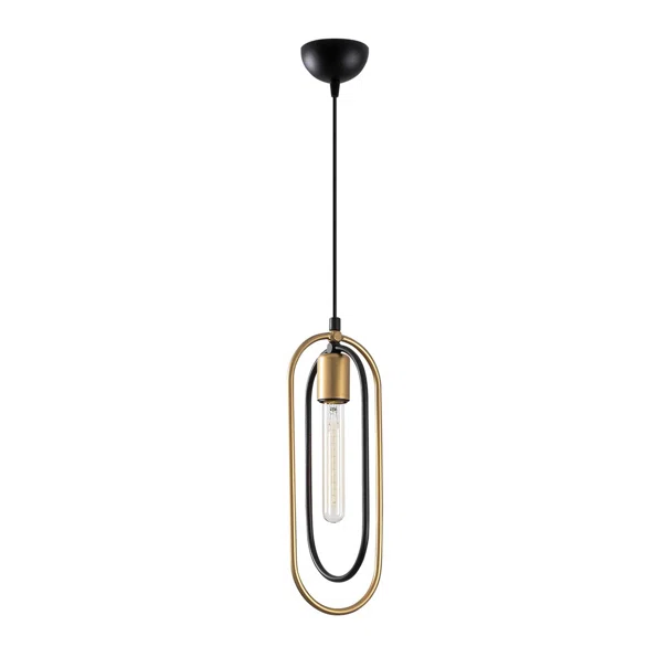 Φωτιστικό Οροφής Μονόφωτο A-G Cerco 584TTM1192 Black/Gold