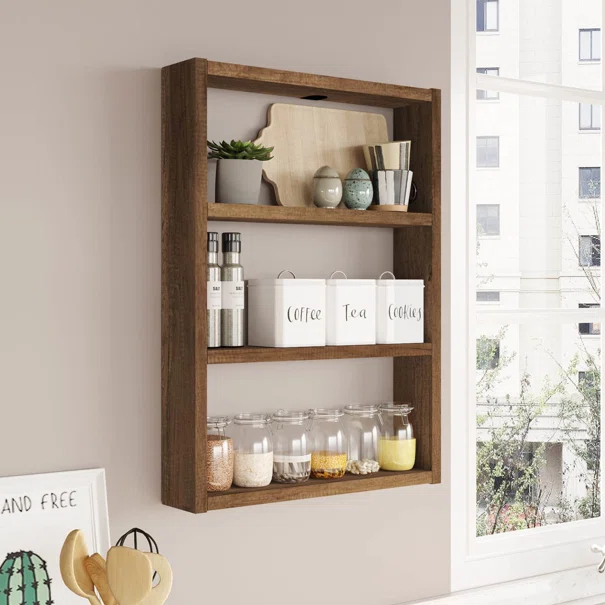 Ραφιέρα Οργάνωσης Κουζίνας (43.2x9x60) A-G 956LCS2726 Walnut