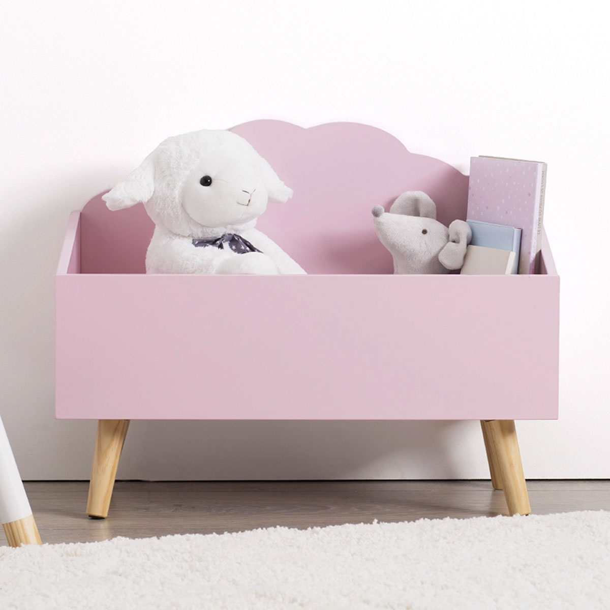 Κουτί Αποθήκευσης Παιχνιδιών (58x28x45.5) A-S Cloud Pink 127156A