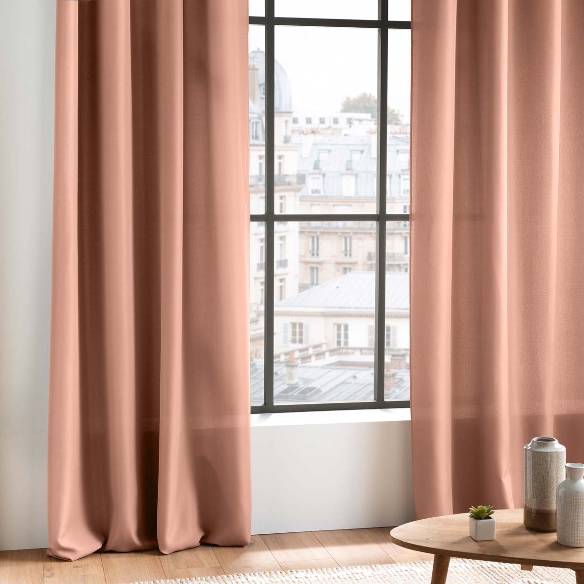 Κουρτίνα (140x260) Με Τιράντες L-C Essentiel Blush 1612639