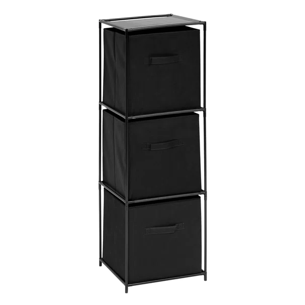 Συρταριέρα 3 Θέσεων (34x34x99) F-V Mix'n Modul Black 193643