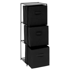 Συρταριέρα 3 Θέσεων (34x34x99) F-V Mix'n Modul Black 193643