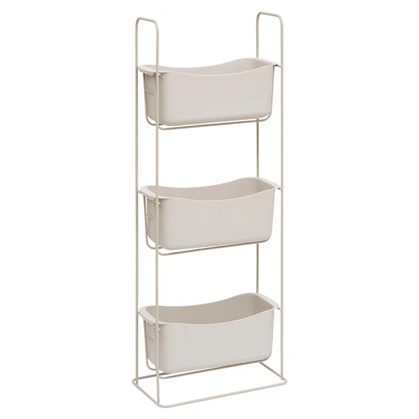 Ραφιέρα Μπάνιου Δαπέδου 3 Θέσεων (28.9x15.8x75.7) F-V Shower 213345